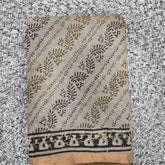 Chanderi Bagru Print Saree with Blouse - Cotton Saree