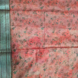 Linen Cotton Saree with Blouse