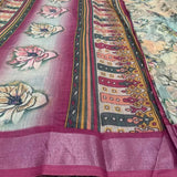 Linen Cotton Saree with Blouse