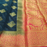 Mysore Crepe Silk Saree with Zari Butta
