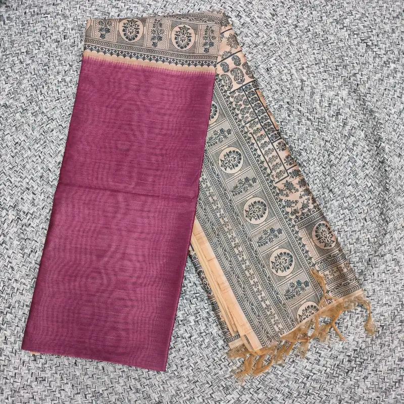 Semi Tussar Silk Saree