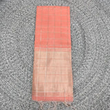 Soft raw silk with thread checks