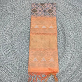 Soft raw silk with Zari Border