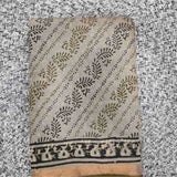 Chanderi Bagru Print Saree with Blouse - Cotton Saree