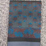 Chanderi Fancy Print Cotton Saree with Blouse - Cotton Saree