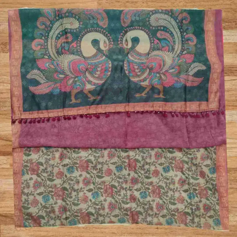 Kalamkari Cotton saree - Kalamkari Cotton