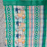 Linen Cotton Saree with Blouse