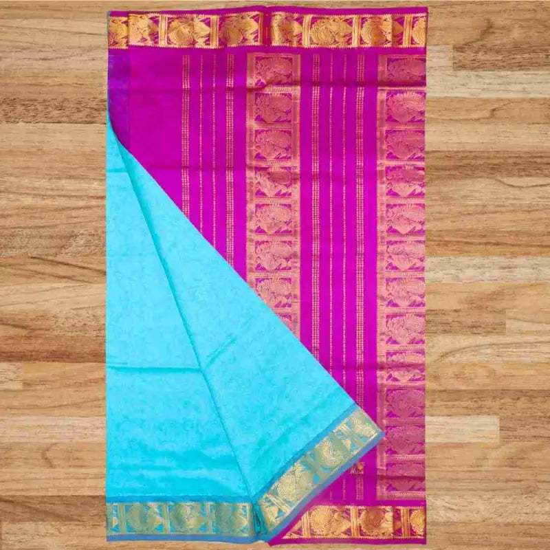 Semi Silk Cotton Saree - Jacquard Design - Ananya's Vastralaya