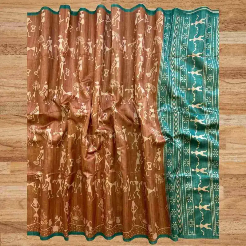 Semi Tussar Silk Saree - Ananya's Vastralaya