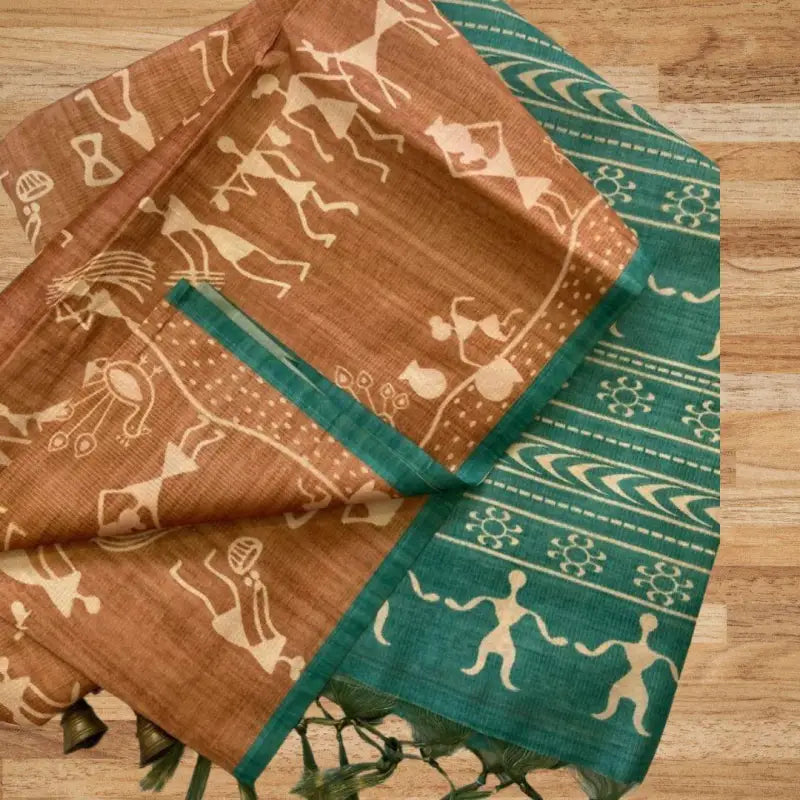 Semi Tussar Silk Saree - Ananya's Vastralaya