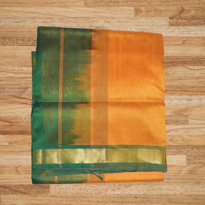 Silk Cotton Saree with Simple Border - Ananya's Vastralaya